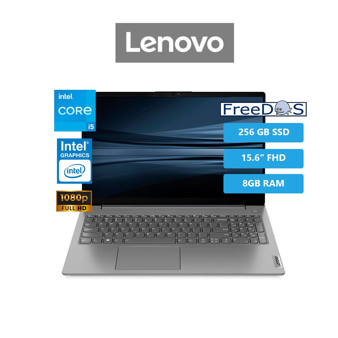 Laptop Lenovo V15 G4 IRU, 15.6 FHD TN Core i5-13420H 2.1  4.6GHz  8GB 256GB DDR4-3200MHz Freedos - 83A100GKLM